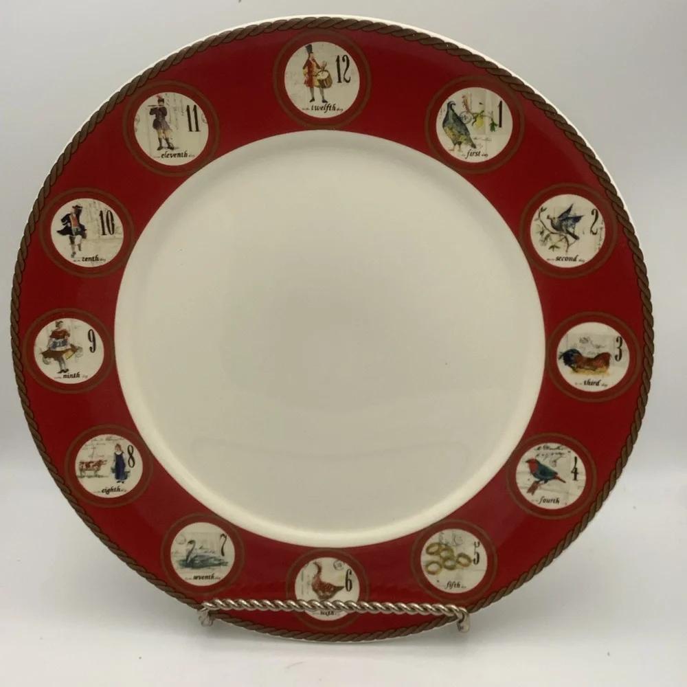 Williams Sonoma 2010 Twelve Days of Christmas Dinner Plate